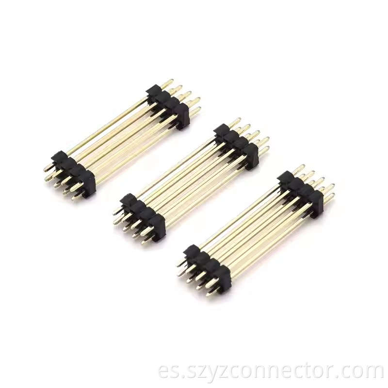 Conector del encabezado de cabezal de lanzamiento de 2.54 mm dual fila dual plástico recto sq0.64 mm h2.5mm2 l = 35 mm 24p (2) 2.54mm Pitch Pin Header Connector Dual Row Dual plastic Straight SQ0.64mm H2.5mm2 L=35mm 24P (2)